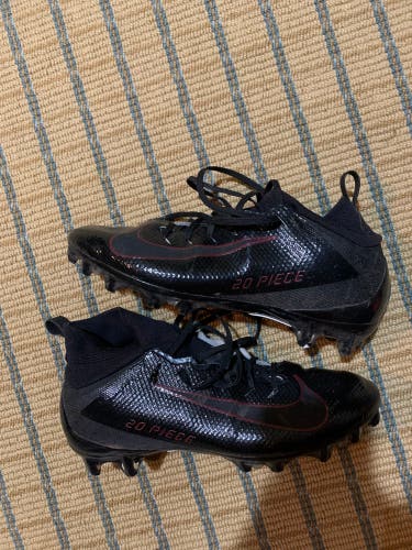 Black Men's Molded Cleats High Top Vapor Untouchable Pro