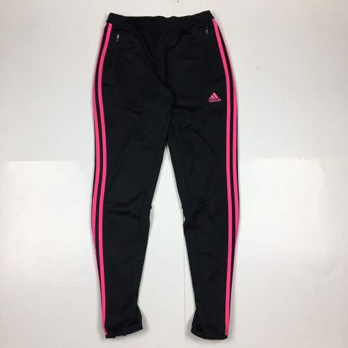 Adidas Tiro Soccer Training Sweatpants Tapered Leg Black Pink Women's Small