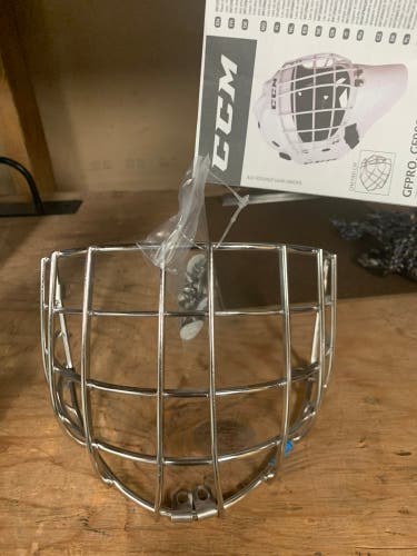 CCM pro titanium certified straight bar cage- chrome