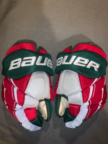 BAUER VAPOR 1X LITE PRO STOCK GLOVES DEVILS 14”