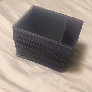 50 Pre Owned Plastic Toploaders Protective Card Sleeves