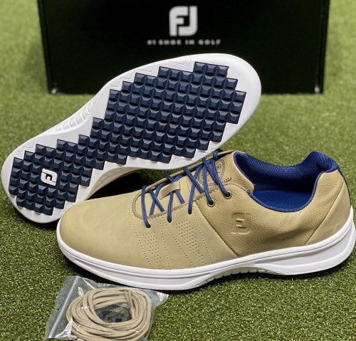 FootJoy Contour Casual Spikeless Mens Golf Shoes 54056 Taupe 9 Medium D #83208