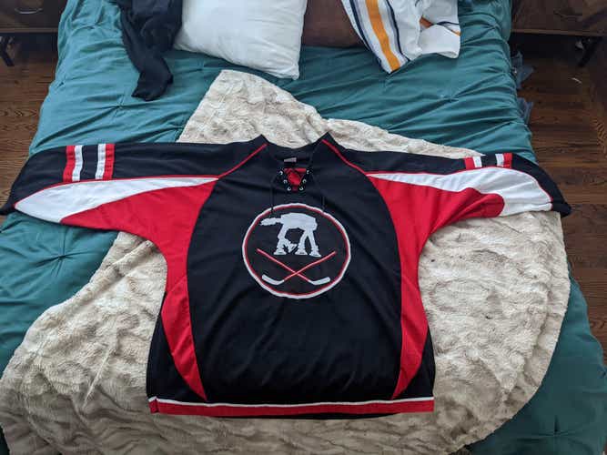 Star Wars Jersey: Dark Side. Black Adult Unisex New L* Athletic Knit Jersey