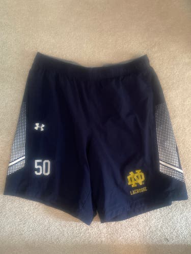Notre Dame Lacrosse UA Shorts (#50)