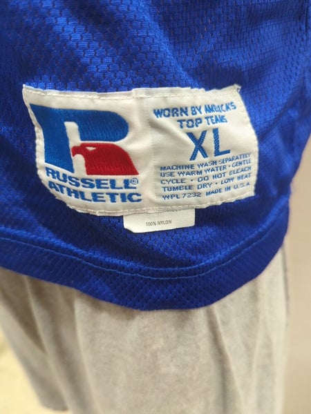 Vintage Russell Athletic Football Jersey Blue XL