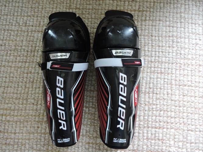 Used Bauer 14" NSX Shin Pads