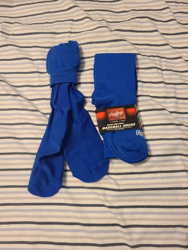 2 pair large rawlings baseballs socks
