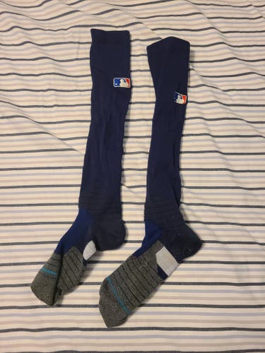 Navy blue stance baseball socks
