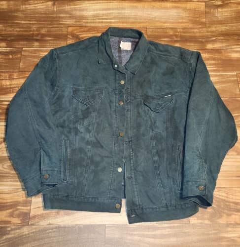 Vintage Rare Carhartt Pearl Green Carpet Lined Vtg Jacket Made In USA Size XXL