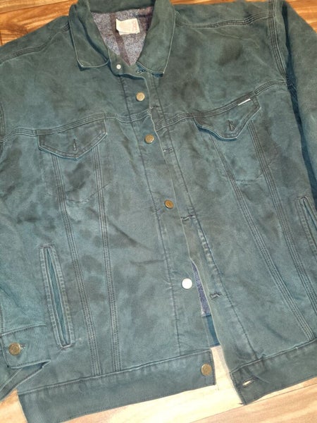 Vintage Rare Carhartt Pearl Green Carpet Lined Vtg Jacket Made In USA Size XXL