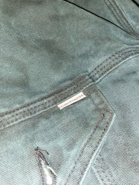 Vintage Rare Carhartt Pearl Green Carpet Lined Vtg Jacket Made In USA Size XXL