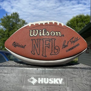 Official Wilson Two Tone NFL Football Leather Autographed By Who Knows Who ?