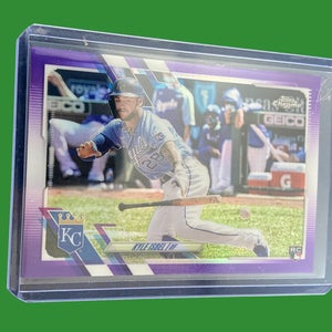 MLB Kyle Isbel Kansas City Royals 2021 Topps Chrome Purple Insert RC Baseball Card