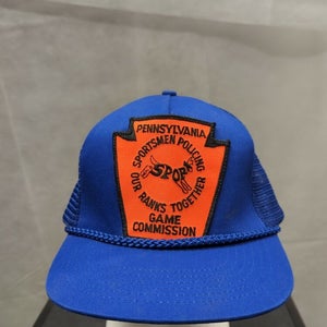 Vintage Pennsylvania Game Commission Mesh Trucker Snapback Patch Hat