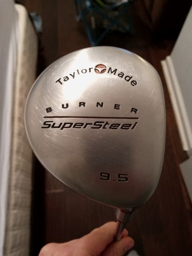 Used Men's TaylorMade Right Handed Burner SuperSteel Driver Stiff Flex 9.5 Loft