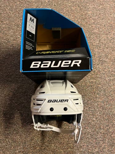 Bauer Pro Stock Re-Akt 150 Helmet - White - Medium - New