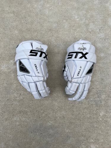 Used Player's STX 13" Cell IV Lacrosse Gloves
