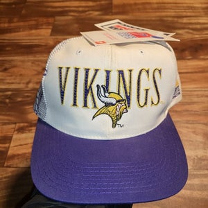 NEW Vintage Rare Minnesota Vikings Sports Specialties Laser Hat NFL Snapback