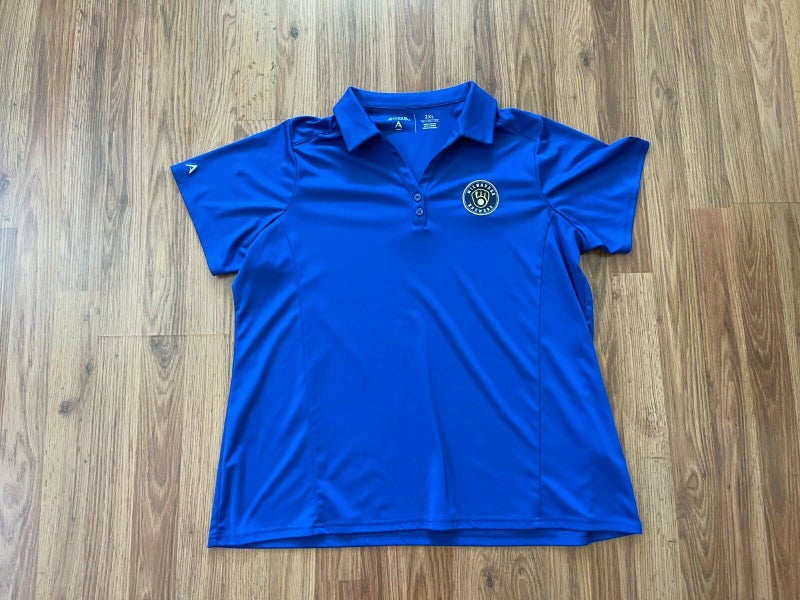 UA Milwaukee Brewers Baseball Golf Shirt NEW