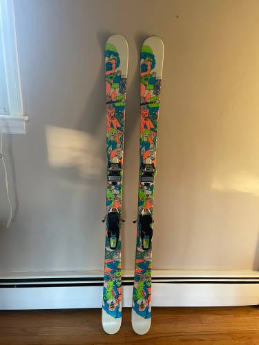 160cm Line Invader Skis Marker Squire 11 Bindings With Line 46” (115cm) Poles