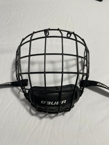 RARE* Bauer OG Cage Shape Size Medium All Black Cage