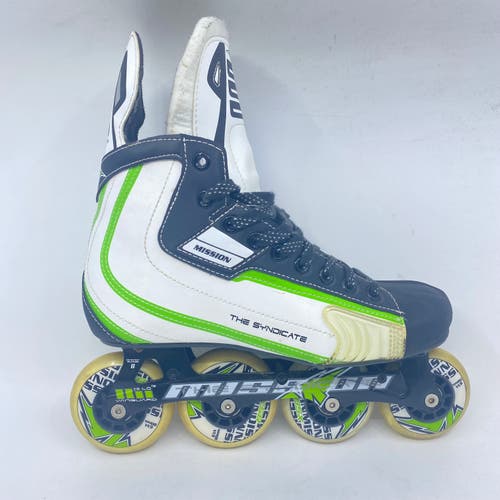 Used Mission The Syndicate SX Inline Skates Wide Width Size 8