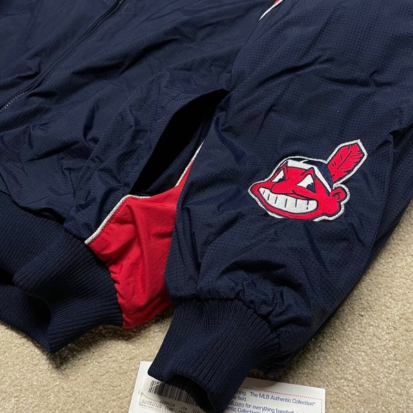 Workwear Blue Cleveland Indians Cotton Jacket - Jackets Masters