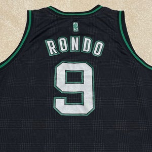 Rajon Rondo Boston Celtics Jersey Men 2XL Adult adidas Black NBA Basketball 9