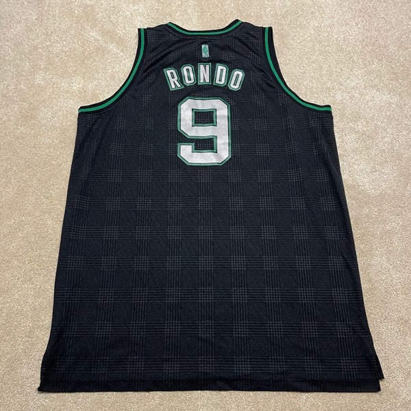 NBA Men's Boston Celtics Rajon Rondo #9 Notorious Jersey (Black