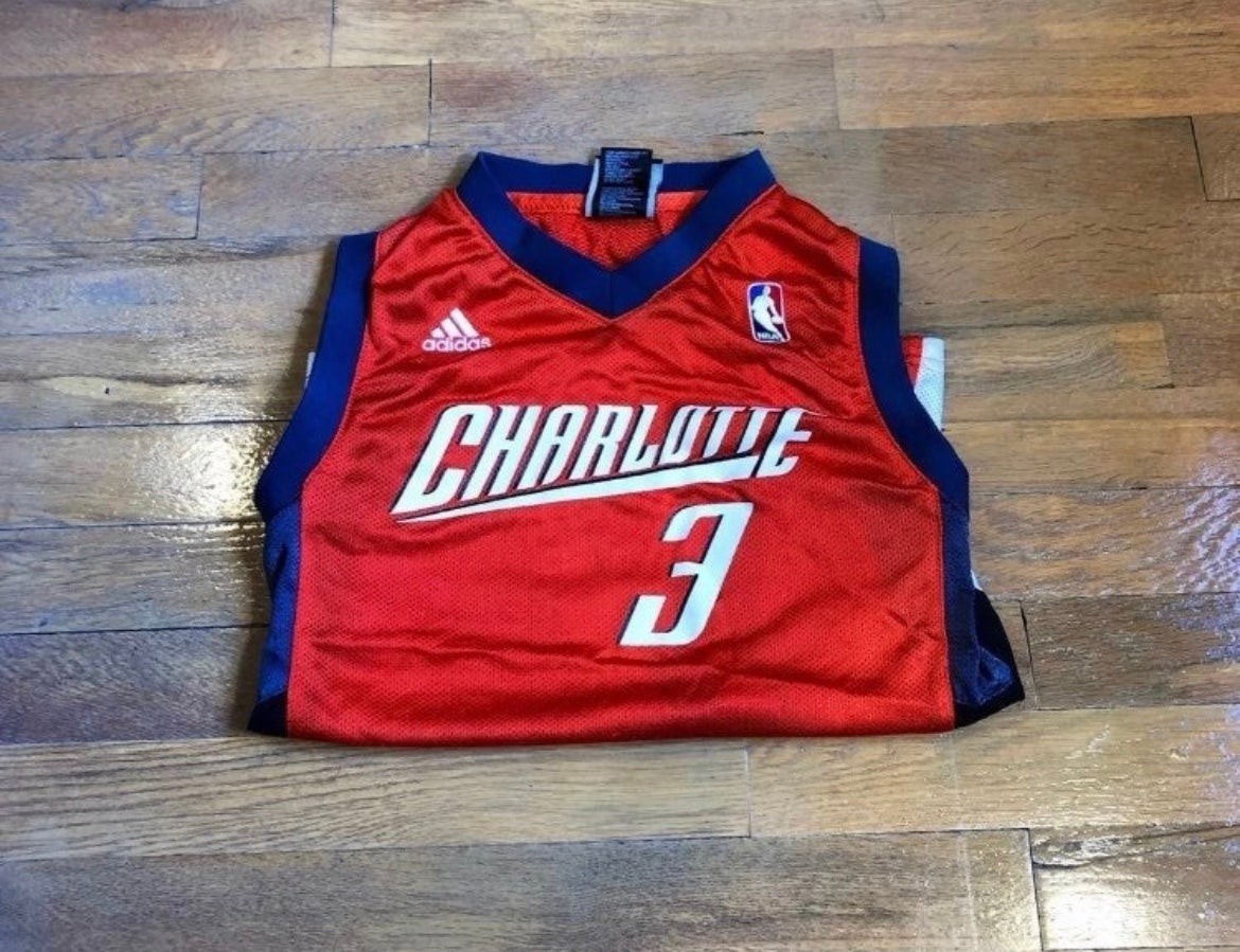 Adidas NBA Basketball Youth Charlotte Bobcats Practice Tee Shirt, Navy