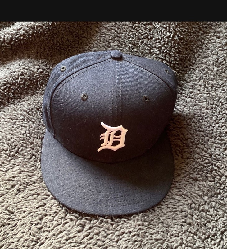 Soft Blue DETROIT TIGERS Dual Logo Baseball Hat Large 47 Brand