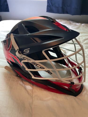 Richmond Team Issued S Lacrosse Helmet - Matte Blue
