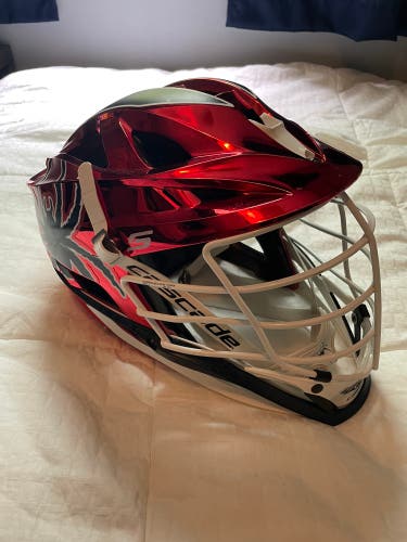Richmond Team Issued S Lacrosse Helmet - Chrome Red