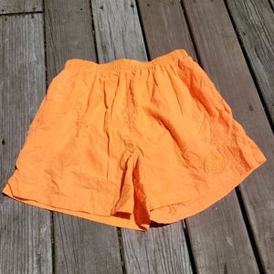 Vintage Orange Body Glove Swimming Water Sports Jetski Waterski Swim Shorts Size