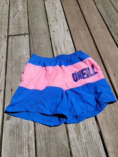 Vintage O'neal Color Block Swimming Water Sports Surf Moto Shorts Size 30/Med