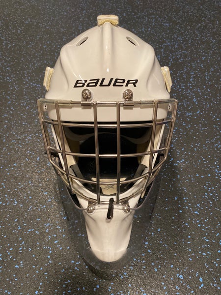 Bauer Profile 960 Senior Straight Bar Certified Goal Mask With Carry Bag and Optional Neck Protector