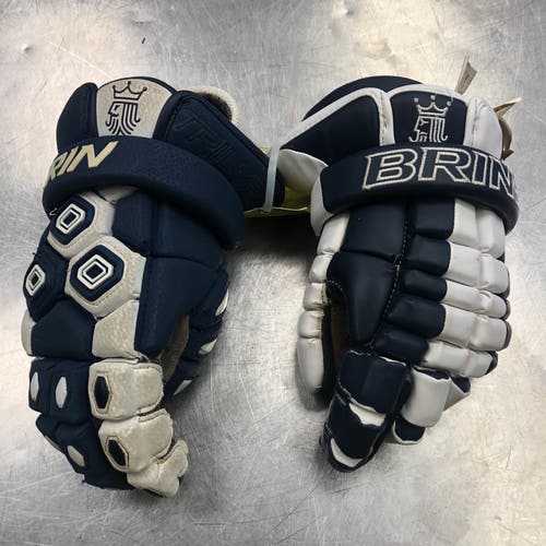 Brine Used Blue 8" Lacrosse Gloves