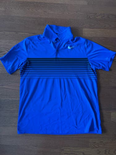 Blue Nike Dri-Fit Golf Polo - Size L