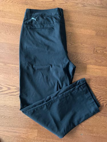 Black Men's Used Adult Size 36 Puma Pants