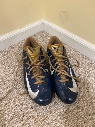 Blue Men's Molded Cleats Low Cut Vapor Carbon