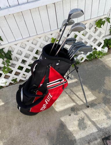 Mens complete 12 club golf set with Topflite bag