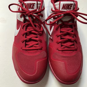 Nike Alpha Huarache Elite 2  Burgundy Size 14 Metal Cleats