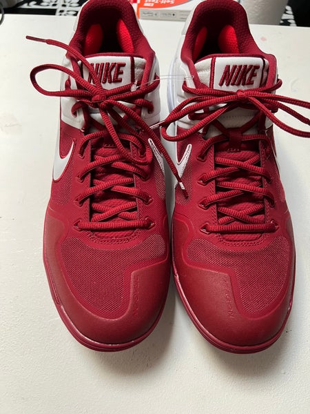 Nike Alpha Huarache Elite 2 Burgundy Size 14 Metal Cleats