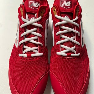 New Balance Red Men's Size 15  Molded Cleats Low Cut 4040v5