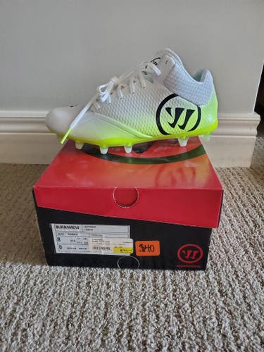 Warrior Burn 9.0 mid cleats - Size 8