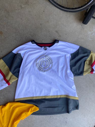 Used Goalie Cut Jersey Vegas Golden Knights Colors