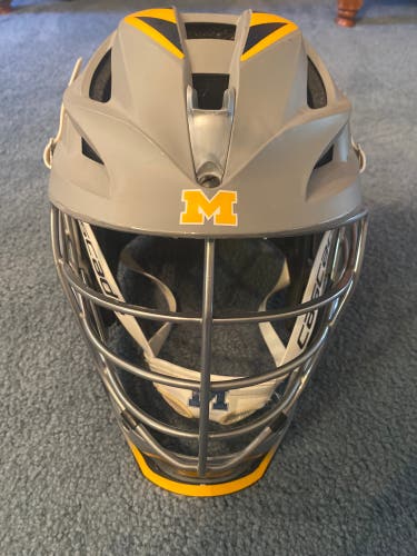 Slightly Used. Michigan Team Issued Player's Cascade S Helmet