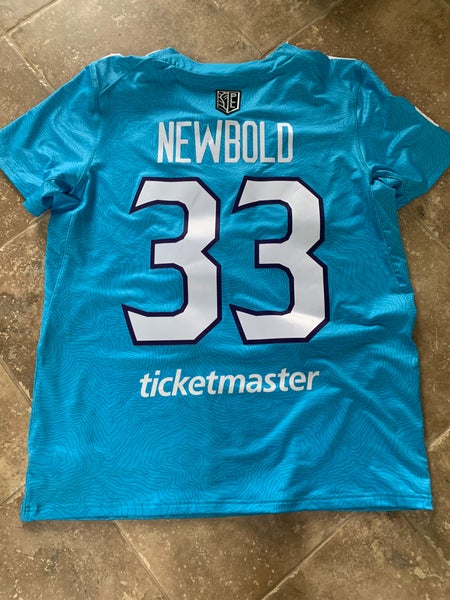 GAME USED ANDREW NEWBOLD 2021 PLL ATLAS JERSEY