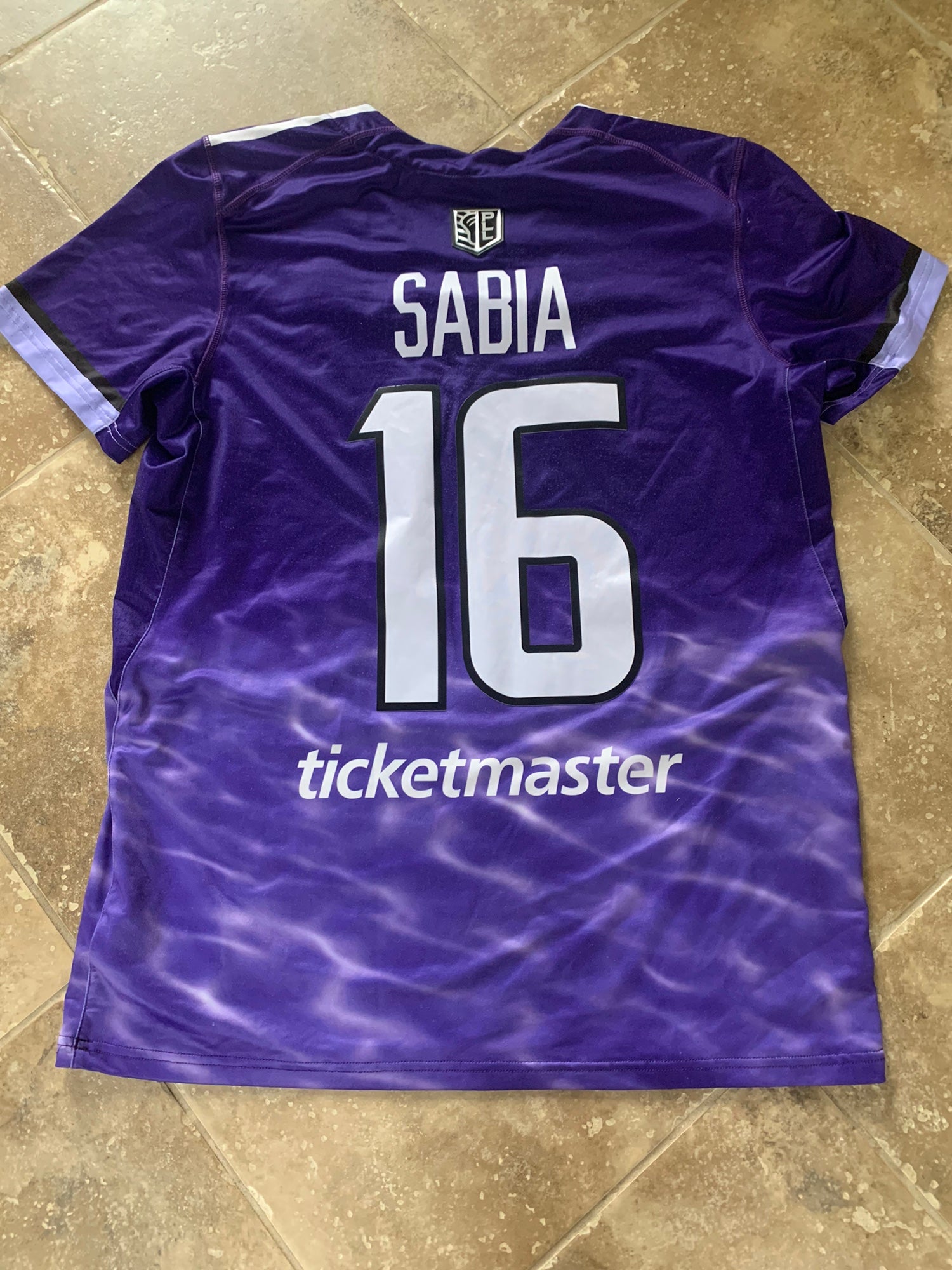 PLL CHAMPION WATERDOGS #16 Sabia GAME USED JERSEY