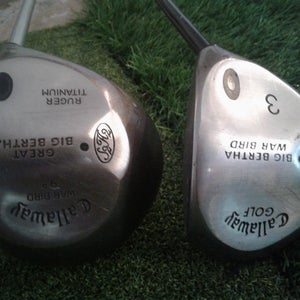 Callaway Big Bertha War Bird S2H2 Driver 9* and 3 Wood - RH - Stiff Flex